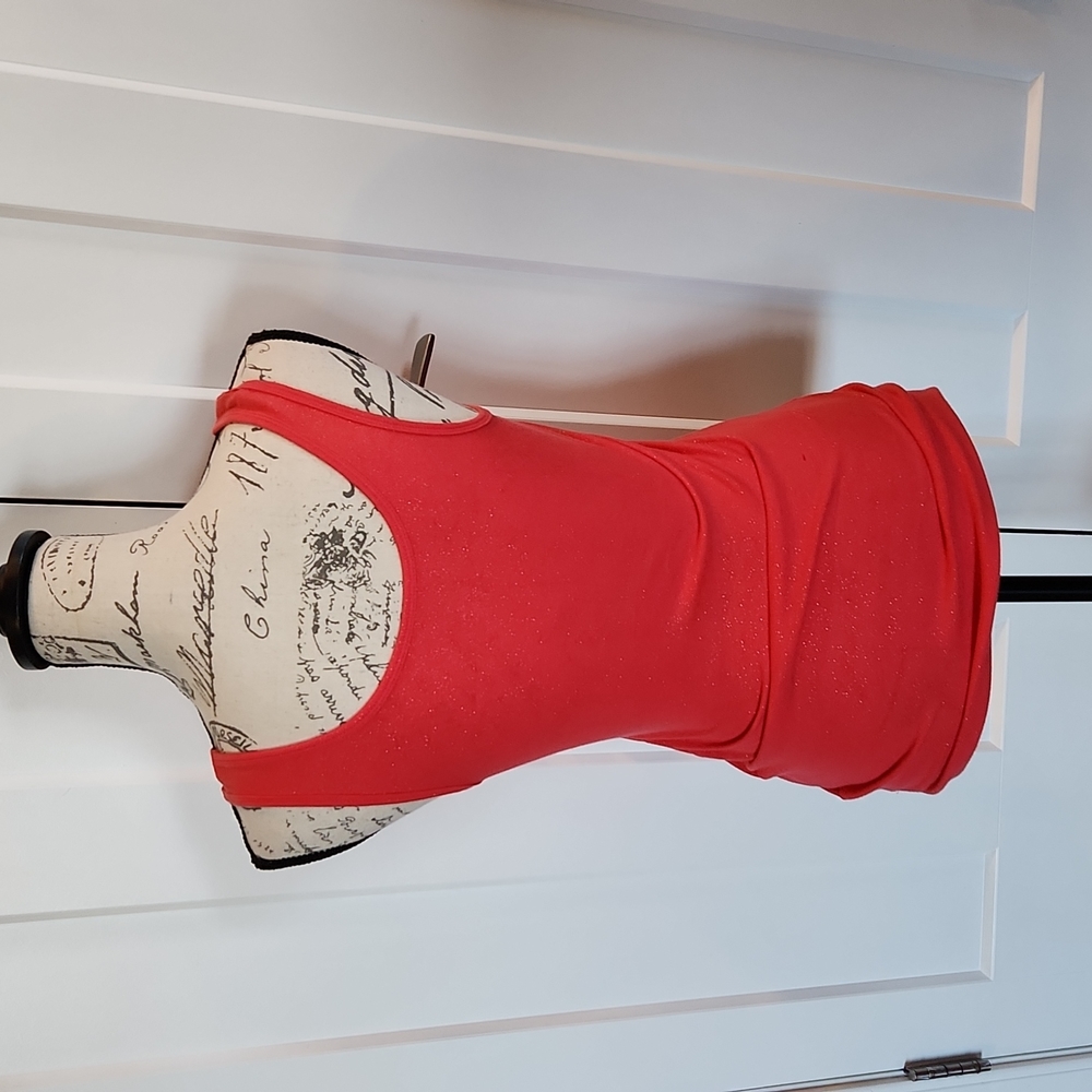 Mossimo pink tank with gold glitter - Picture 4 of 5